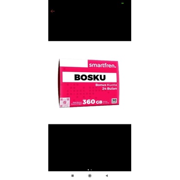 kartu perdana bosku Smartfren.