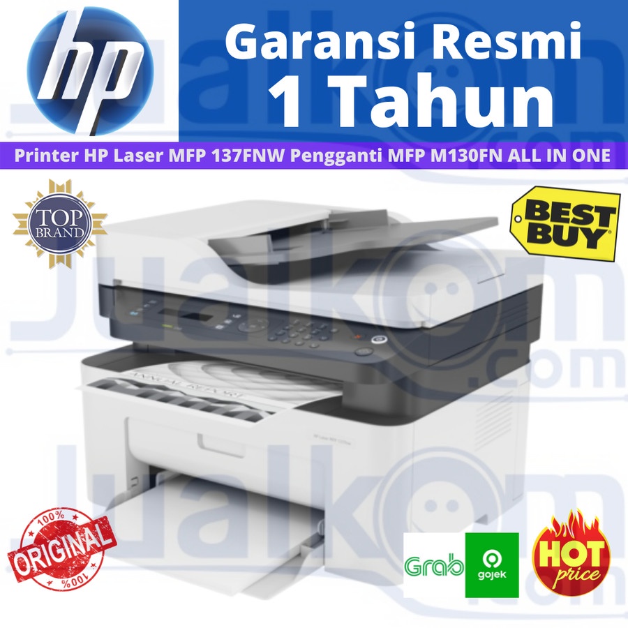 Printer HP Laser MFP 137FNW Pengganti MFP M130FN ALL IN ONE