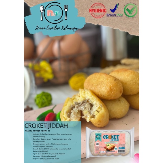 

Naufizz Croket Jiddah kroket kentang khas arab Ampel 6pcs