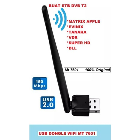 USB WIFI Adapter , Wireless Net MT7601 100% Original u/ Set Top Box, DVBT2, Antena Penangkap Wifi Do