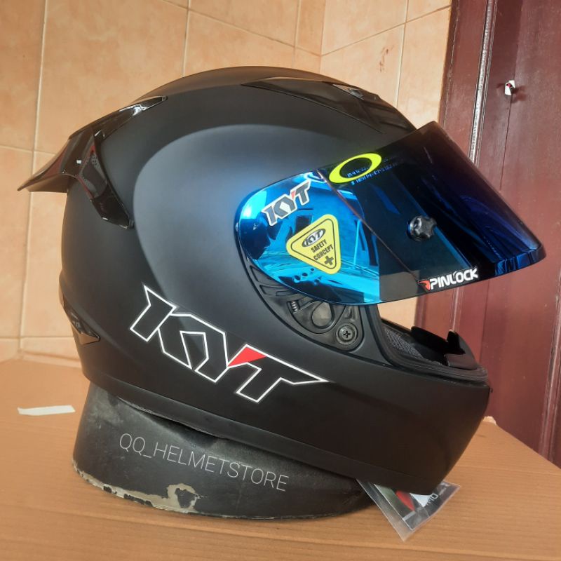 KYT R 10 BLACK DOFT PAKET GANTENG