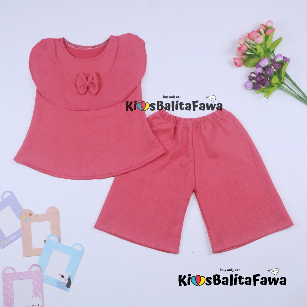 (POLOS) Setelan Intana Anak uk 1-4 Tahun / Set Bawahan Kulot Anak Perempuan Import Atasan Model Dress