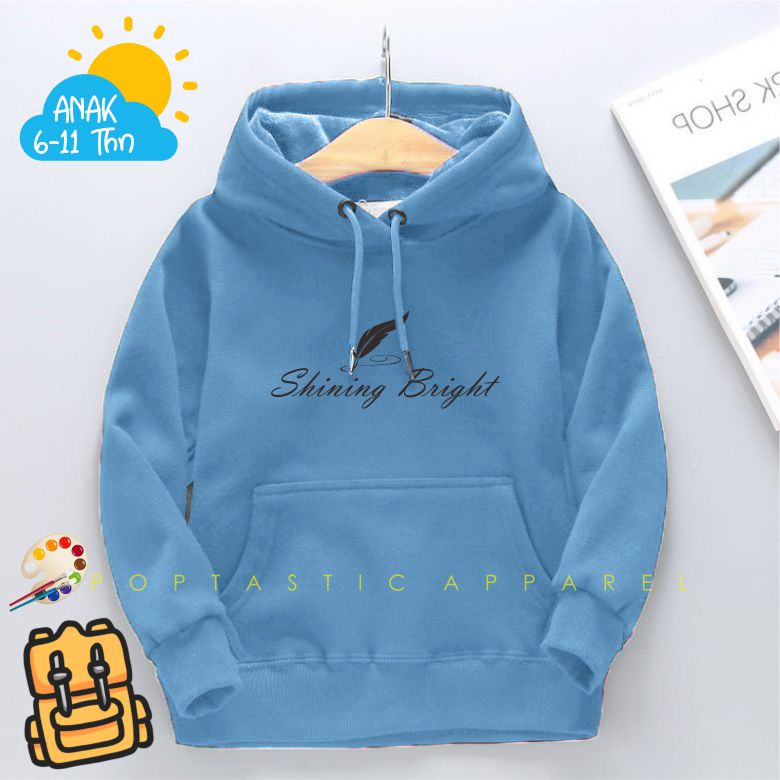 SHINING BRIGHT Jaket Hoodie Sweater anak bahan tebal PREMIUM