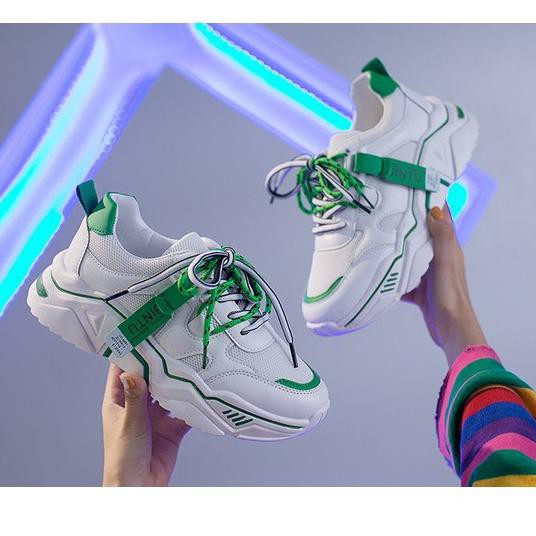 Sepatu Sneakers Import Harajuku Ulzzang Jintu-Sport List Korea Style Sepatu Running Wanita Fashion C