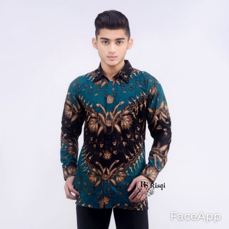 [BUTIK DIAN] batik pria kemeja batik pria lengan panjang size m l xl xxl terlaris