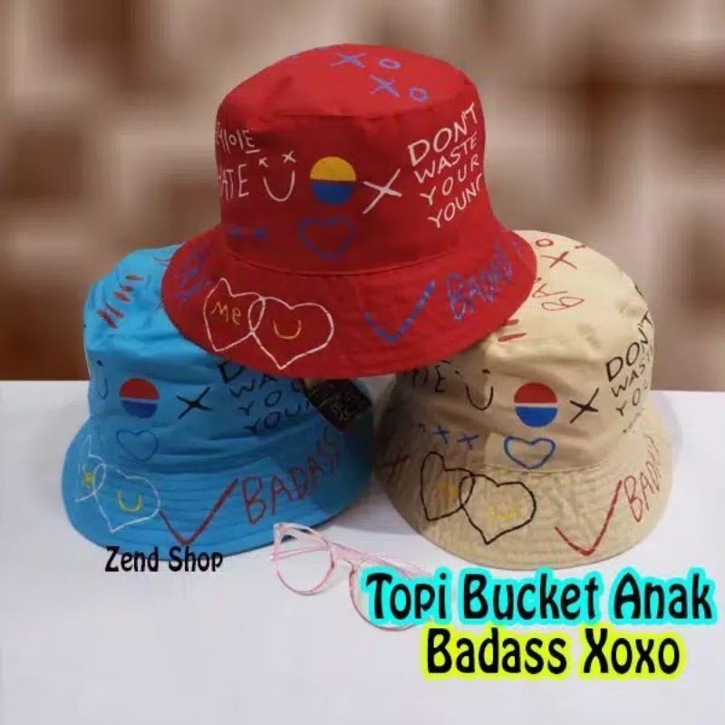 Topi bucket kids