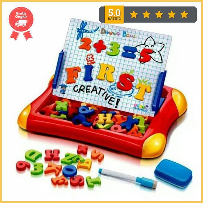 

Papan Tulis Magnet Belajar Angka Dan Huruf/Magnetic Learning Case Promo