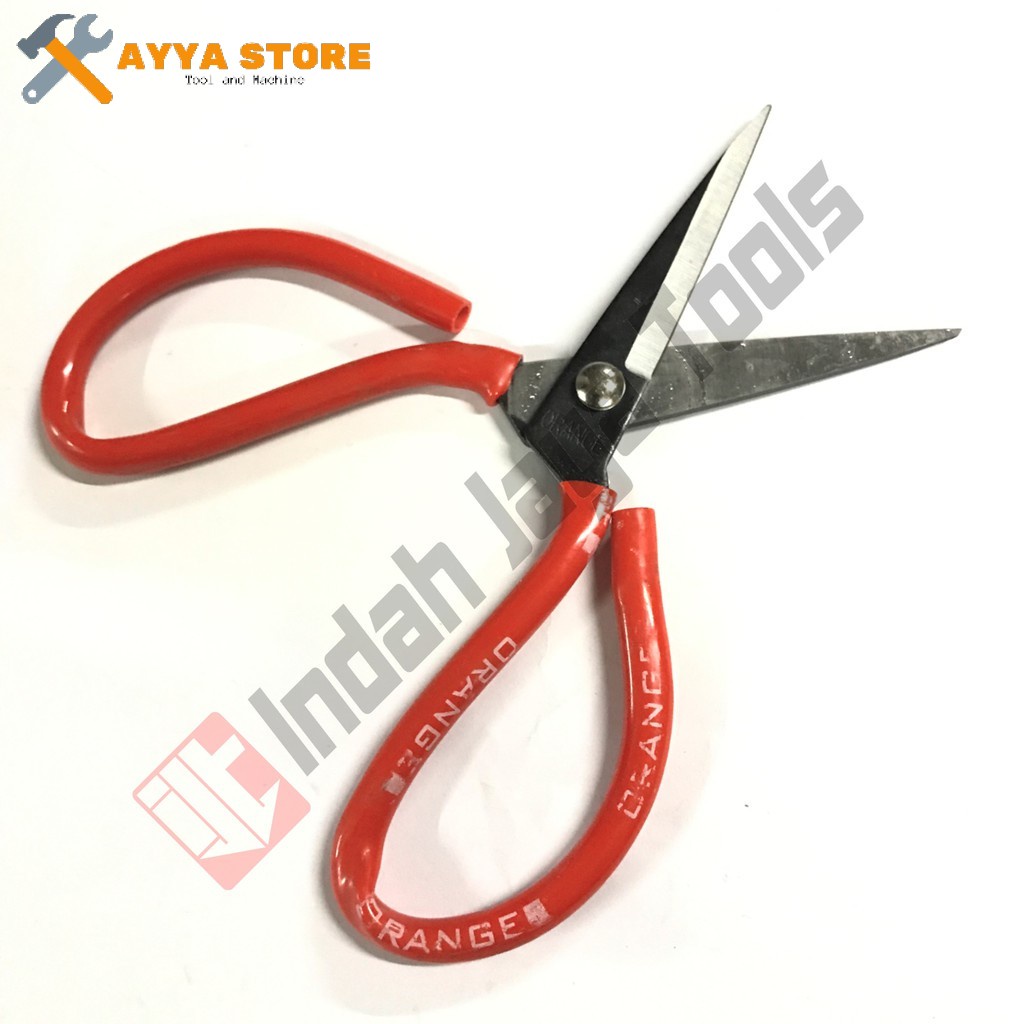 

ORANGE Gunting Kodok 8 Inch - Gunting Bahan Kain Tailor Scissors Ayya