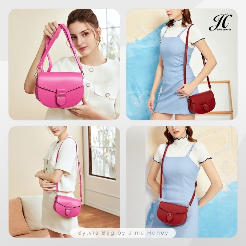 PROMO FREE BOX EXCLUSIVE SLING BAG WANITA JIMS HONEY JH SYLVIA SILVIA BAG TAS SELEMPANG SLING BAG WANITA PEREMPUAN CEWEK