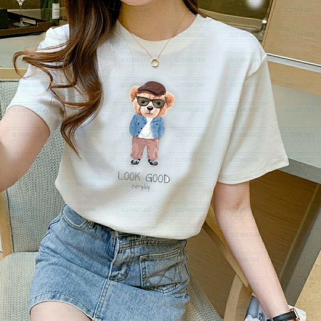 COD Kaos Atasan Dewasa Wanita Ted Bear Looks Good Kaos Wanita Ted Bear Kaos Pria Ted Bear Kaos Unise