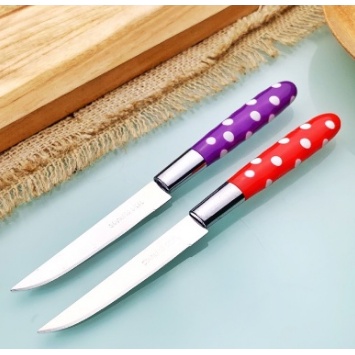 Pisau Kecil Stainless Polkadot / Pisau Buah Polkadot / Pisau Kecil Polkadot / Pisau Buah Ikan Serbaguna 4312