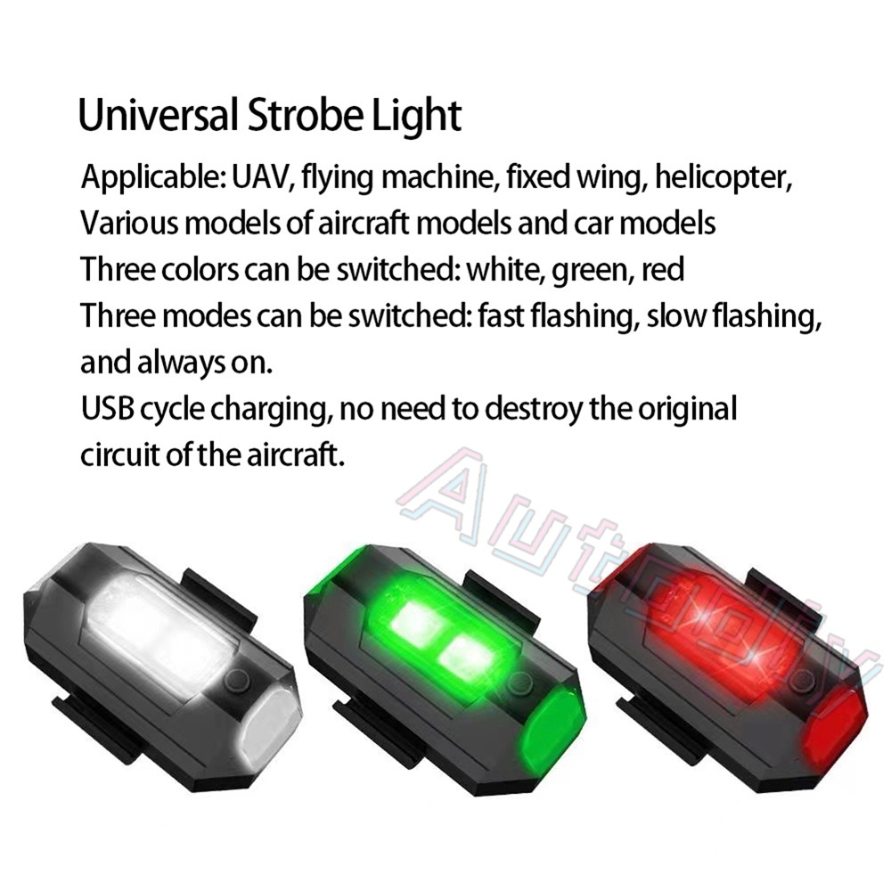 Lampu Strobo LED Strobo 7 Warna Universal Tahan Air Anti Tabrakan Untuk Motor sepeda Pesawat Safety Sein Dip Depan Belakang Sepeda Motor Strobo Mobil