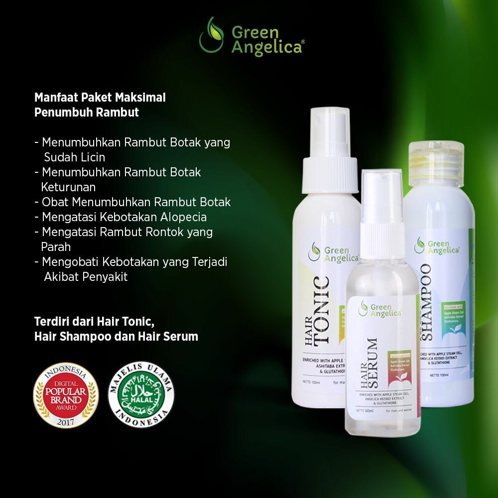 Jual Murah Obat Rambut Green Angelica Penumbuh Rambut Botak