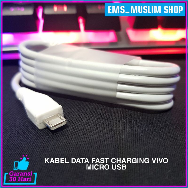 Kabel Data Fast Charging Vivo Y20 Y20s ORIGINAL 100% Micro USB 2A