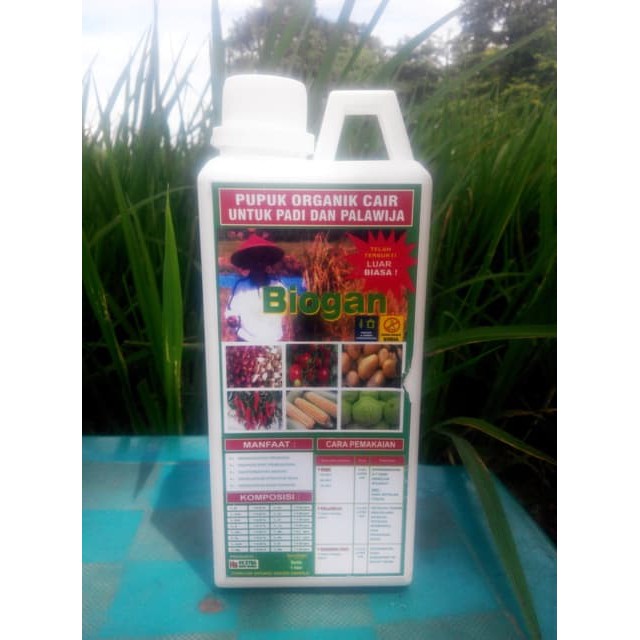 Pupuk Organik Cair BIOGAN 1 liter - Padi & Palawija