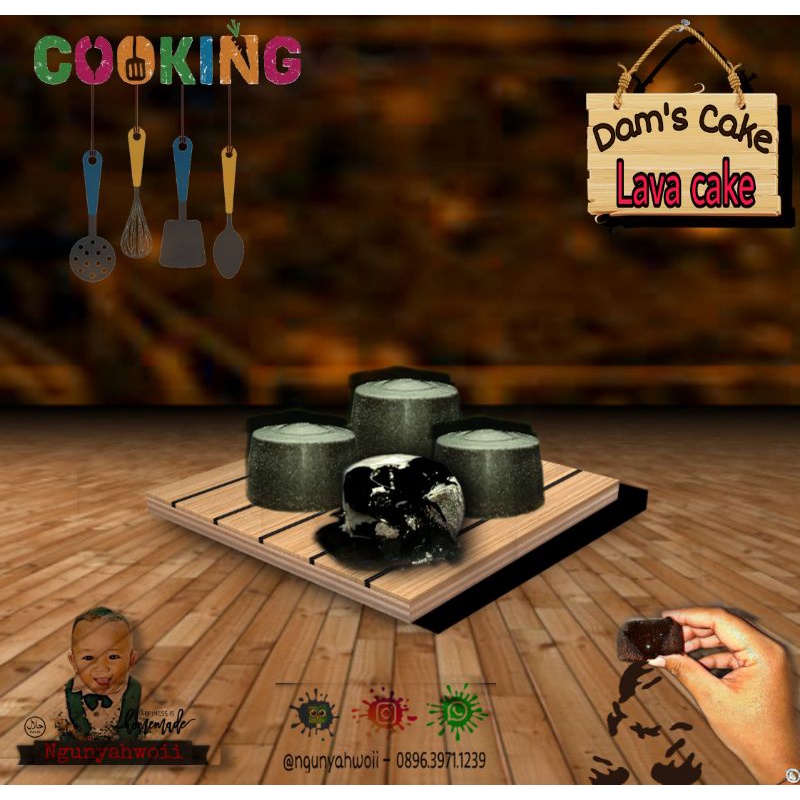 

Lavacake perbox - Dam's cake