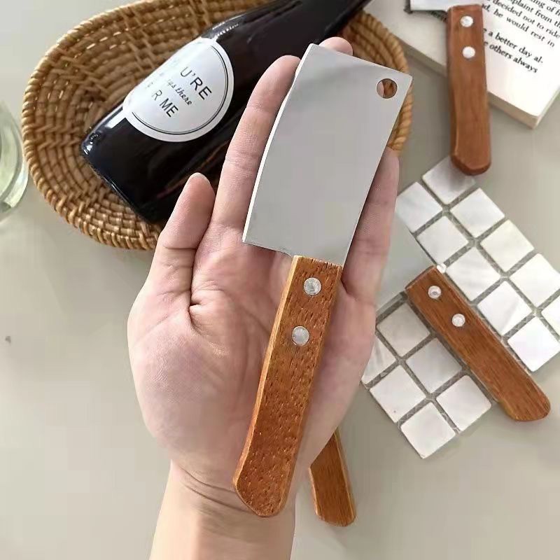 (BOW) Pisau Golok Daging Mini Stainless Steel Chopper Knife
