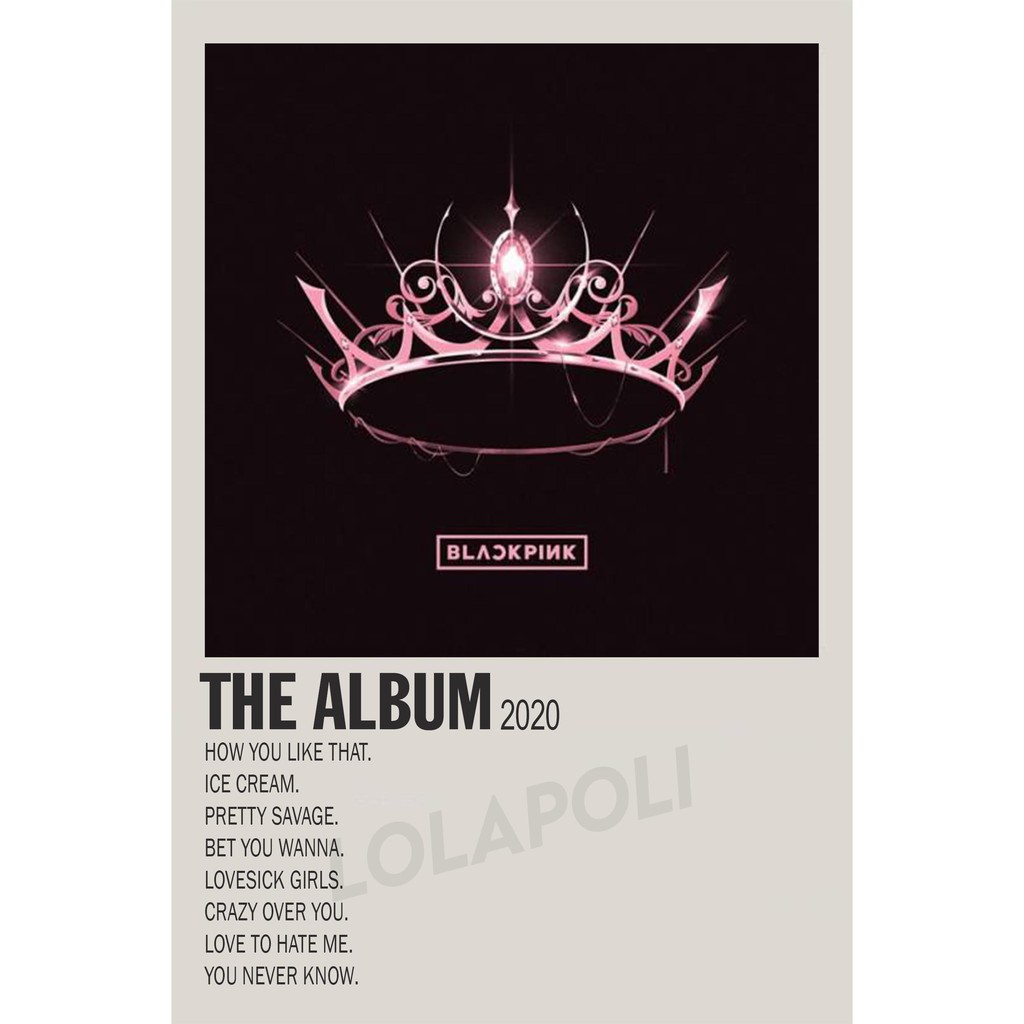 Poster Cover Album K-Pop The Album - Blackpink