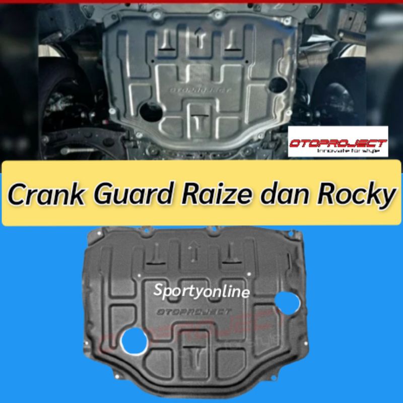 crunk guard penutup bawah mesin raize dan rocky