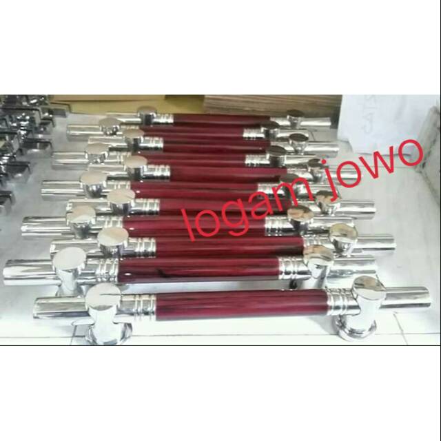 Pegangan pintu rumah minimalis bulat drip panjang 45cm