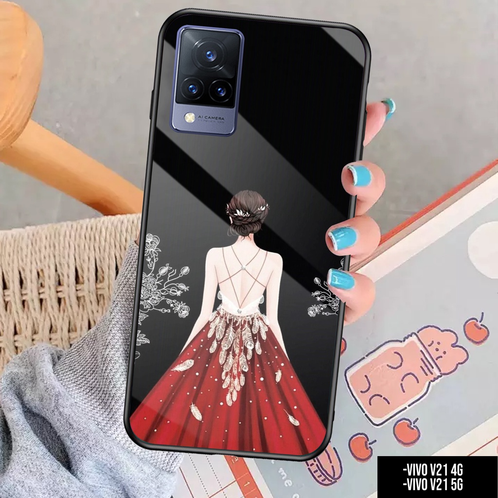 CASE VIVO V21 4G / V21 5G - Casing VIVO V21 4G / 5G Terbaru AERO STORE [ GAUN ] Silikon VIVO V21 4G 