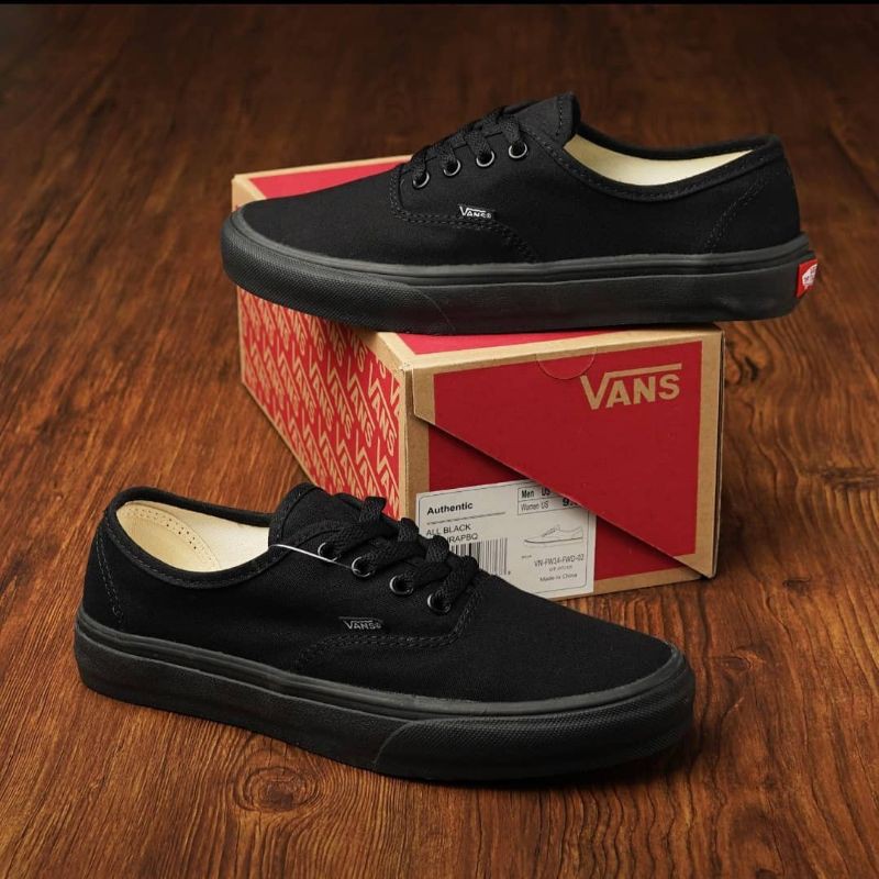 Vans authentic all black