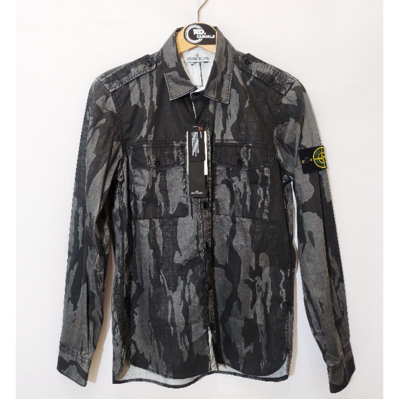 STONE ISLAND FLOWING CAMO RISERVA OVERSHIRT