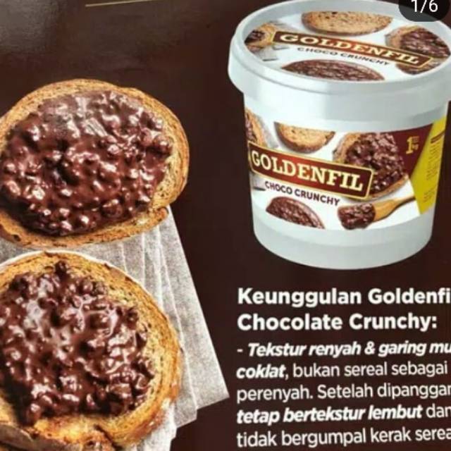 

Goldenfil,selai coklat crunchy 1 kg