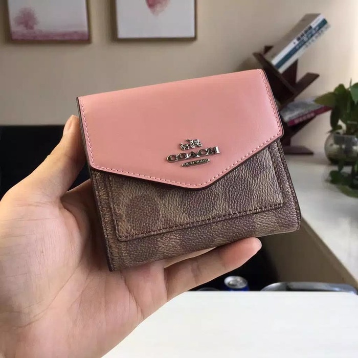 Ready Stock Dompet Wanita Factory coc 31548 Coc Small Wallet In Colorblock tas wanita import