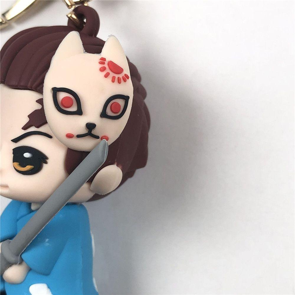 TOP Keyring Gantungan Kunci Action Figure Collect Nezuko Tanjirou Hashibira no Yaiba