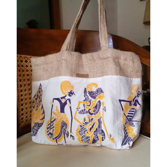 Felistianova Tote Bag Batik Wayang / Tas Etnik Batik Goni