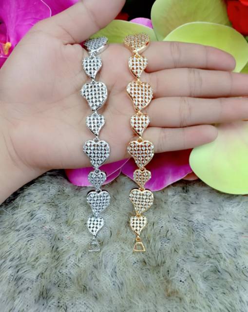 Gelang xuping plat love