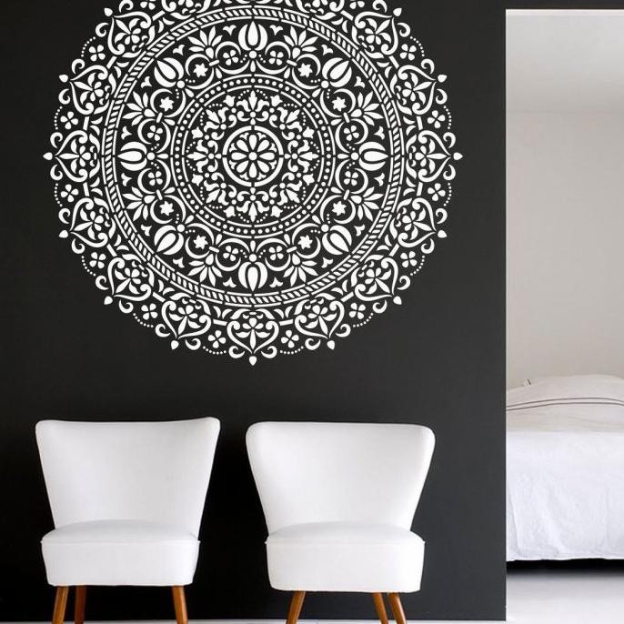 

(PERALATAN MENGGAMBAR) STENCIL MANDALA 18 KETEBALAN 200 MICRON - 30X30CM PROMO