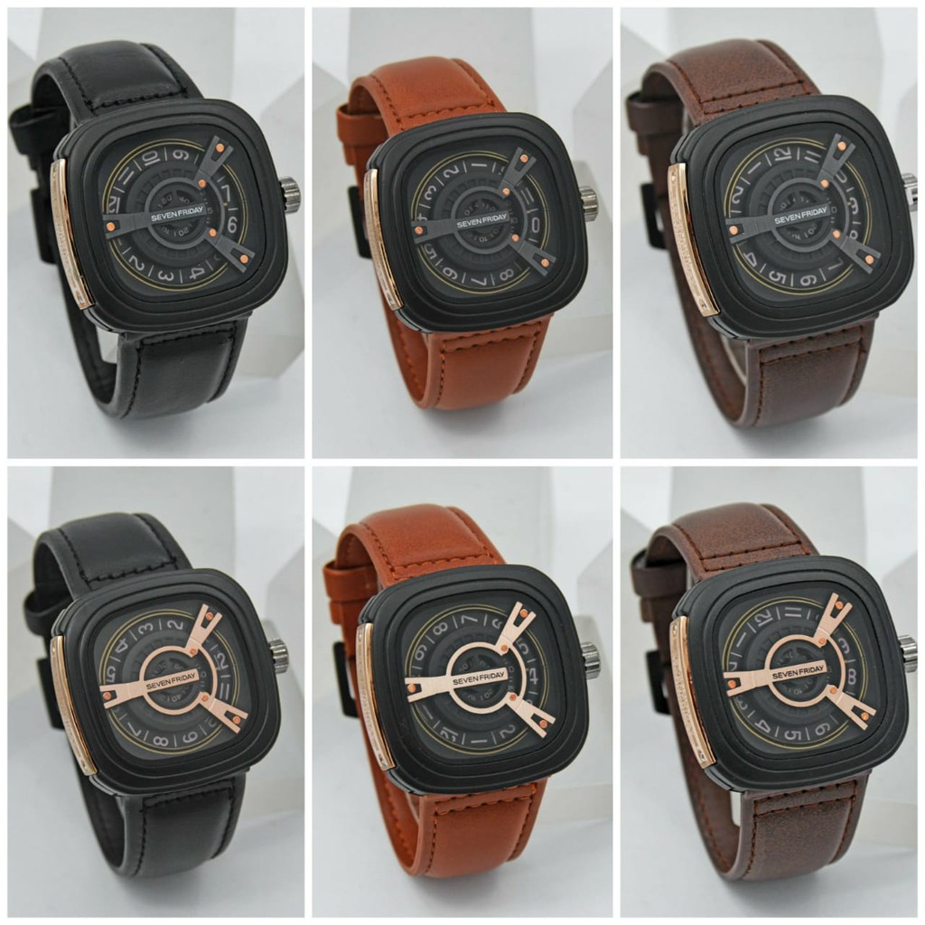 Jam tangan Pria Seven Friday 8714 Tali Kulit
