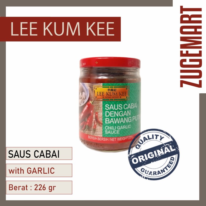 

Lee Kum Kee Chili Garlic Sauce / Saus Cabai Dengan Bawang Putih 226 g