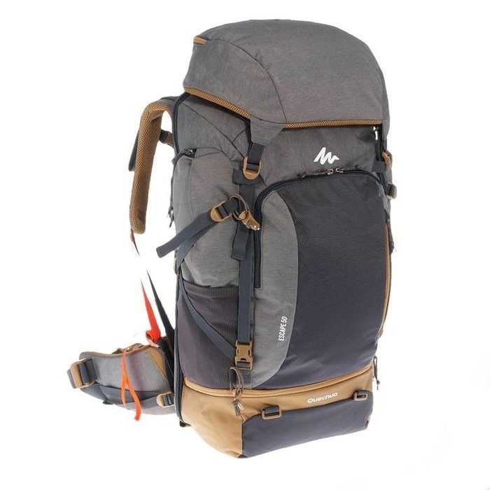 QUECHUA Tas Gunung Anti Maling / Keril / Carrier 50L ORI DECATHLON