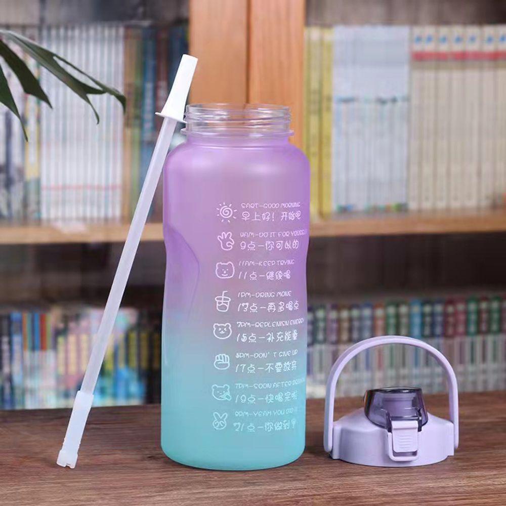 Suyo Botol Minum Portable Kapasitas Besar 2000ml Warna Gradasi Untuk Travel / Camping / Fitness