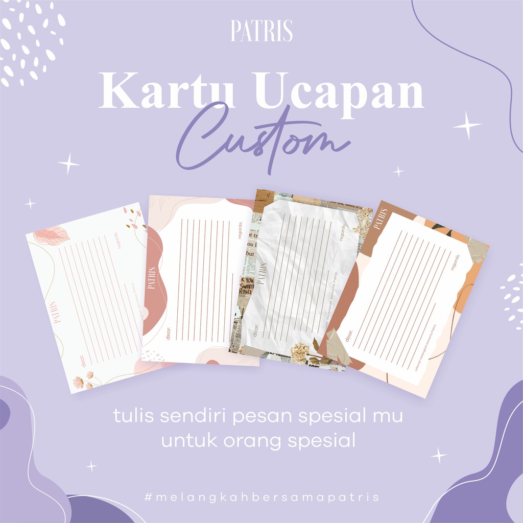

Patris Pesanku Untukmu "Kartu Ucapan Custom