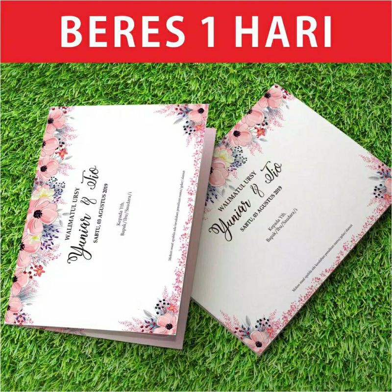 Undangan pernikahan Unik dan elegan