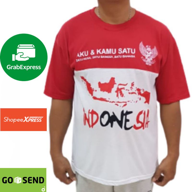 kaos merah putih 17 agustusan pria dewasa