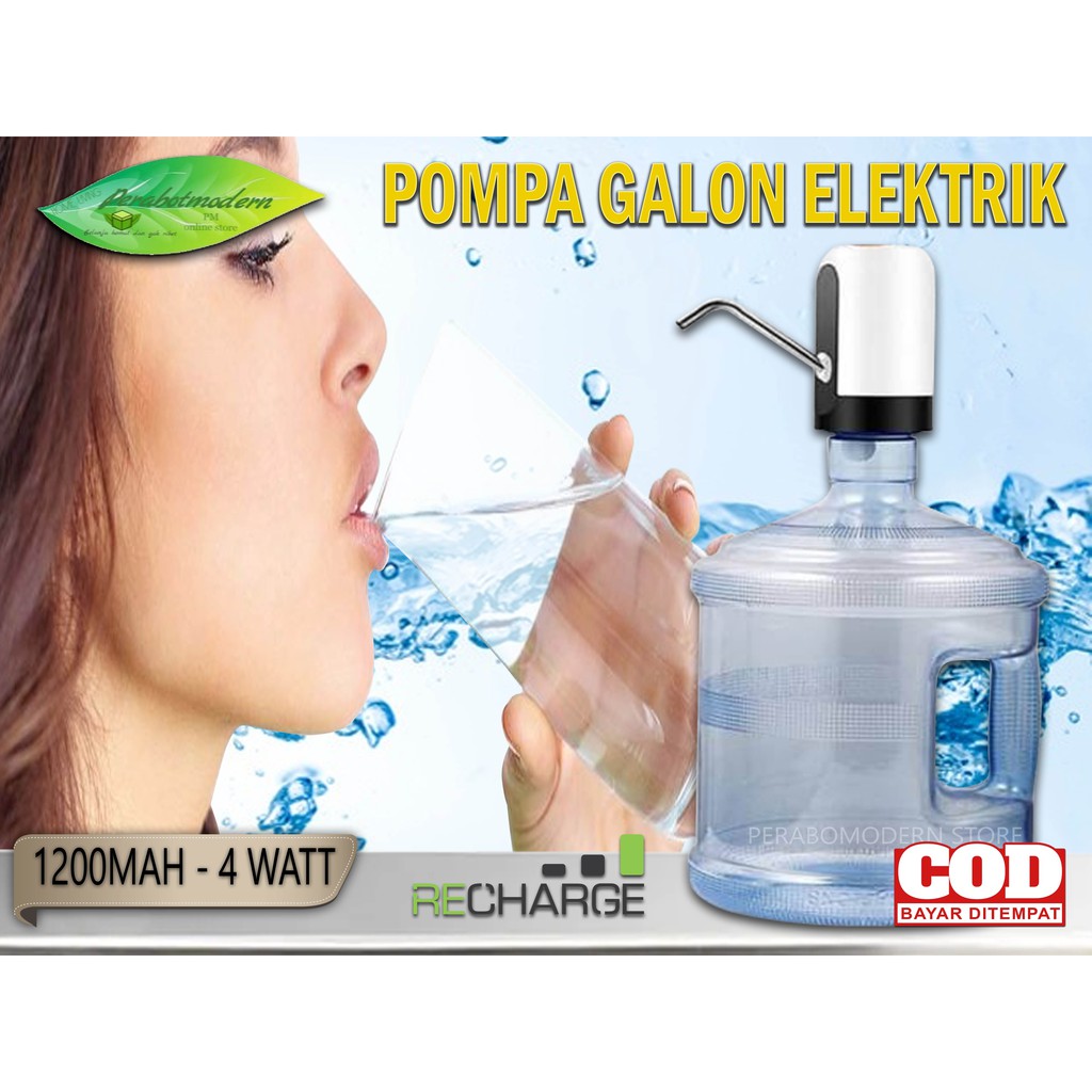 [ COD ] Pompa Galon Elektrik Recharge Dispenser Air Galon Charge DISPENSER USB