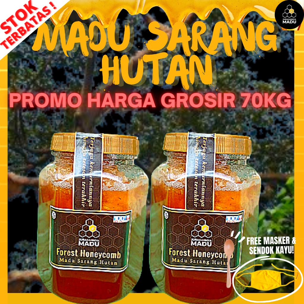 

MADU SARANG HUTAN BUKAN TERNAK 70 KG JURAGANNYAMADU, GROSIRAN MADU MURNI ASLI TANPA CAMPURAN, MADU BERGARANSI UANG KEMBALI 5X LIPAT, MADU LANGSUNG DARI HUTAN, SANAD JELAS, BISA IKUT PROSES PEMANENAN, KUALITAS EXPORT BISA COD