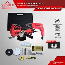 PAKET MESIN LAS 450W +GERINDA 4'+BOR 10MM+JIG SAW YUKIDO+TOOL SET