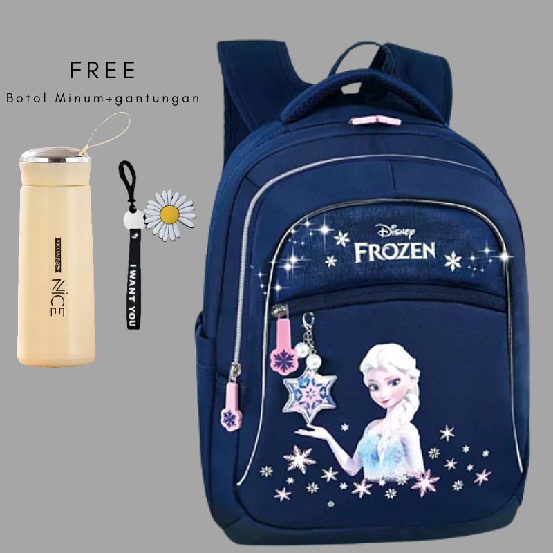 Tas Ransel Sekolah Anak Perempuan Tk Sd Smp Motif Disney Frozen