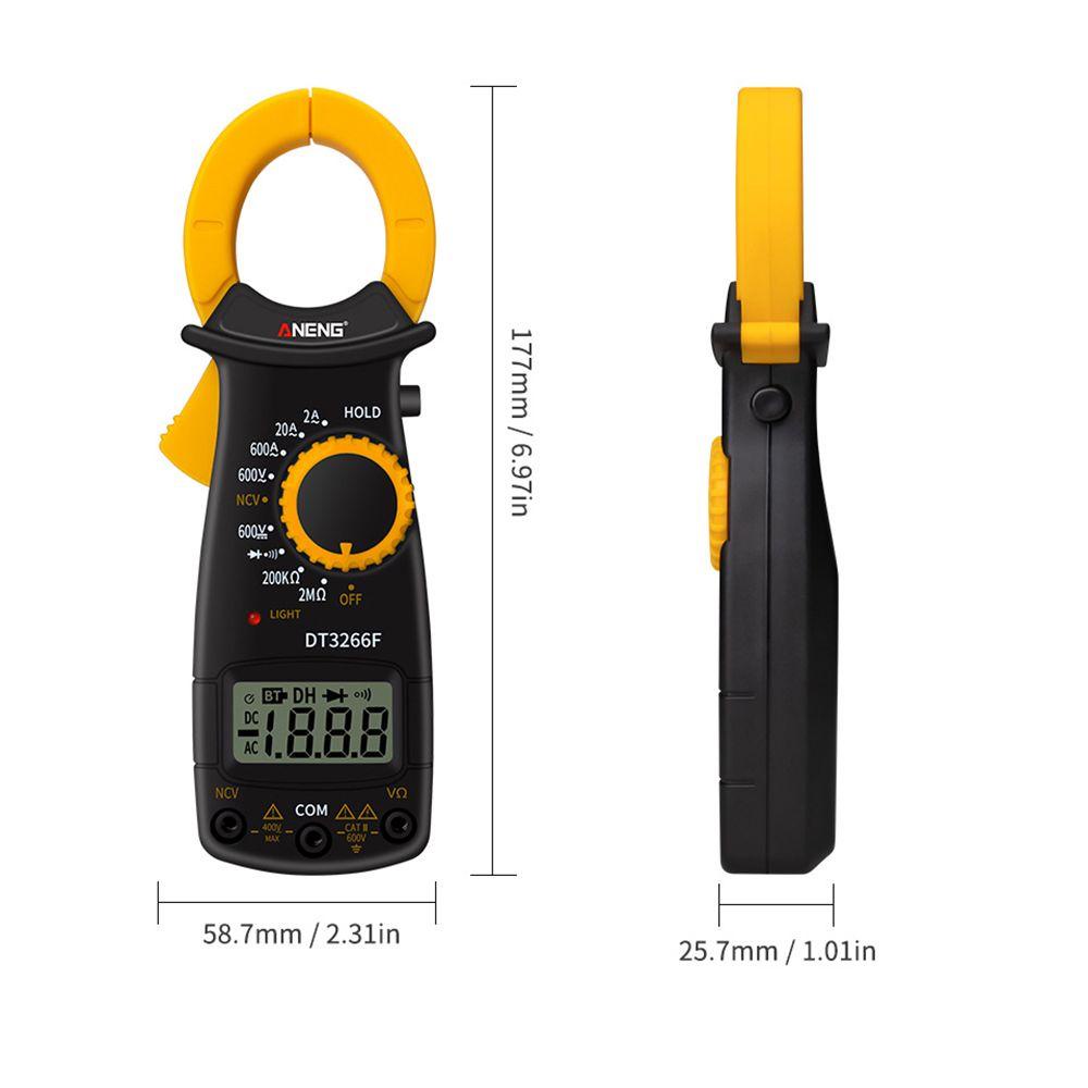 POPULAR Populer Digital Clamp Meter Presisi Tinggi Dengan Buzzer AC/DC Tegangan NCV Resistance Diode Tester Tester Arus Listrik Tester