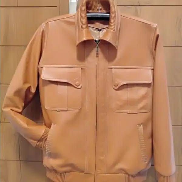 PREMIUM Jaket Kulit Pria asli Sapi Elegant Brownie ARL 033 Silverstone RFLA Ariel Noah