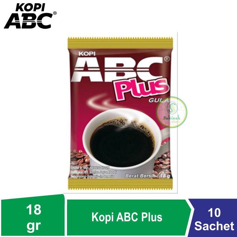 Kopi ABC Plus Gula 10 x 18 gram (10sachet)