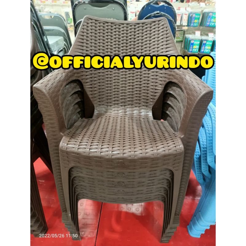 Kursi Plastik Sandaran Tangan Olymplast OL 508 Kursi Teras Kursi Santai