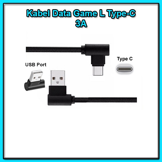 Kabel Data Game L Type-C Ori 99% - Kabel Game L Type C - Kabel Type C
