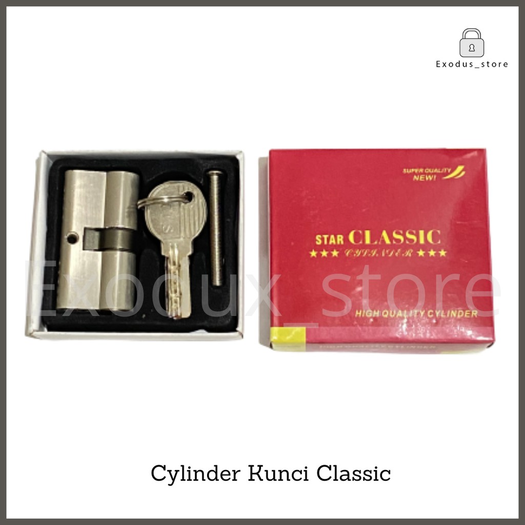Silinder kunci pintu rumah besar / cylinder kunci - 4 pcs anak kunci CLASSIC
